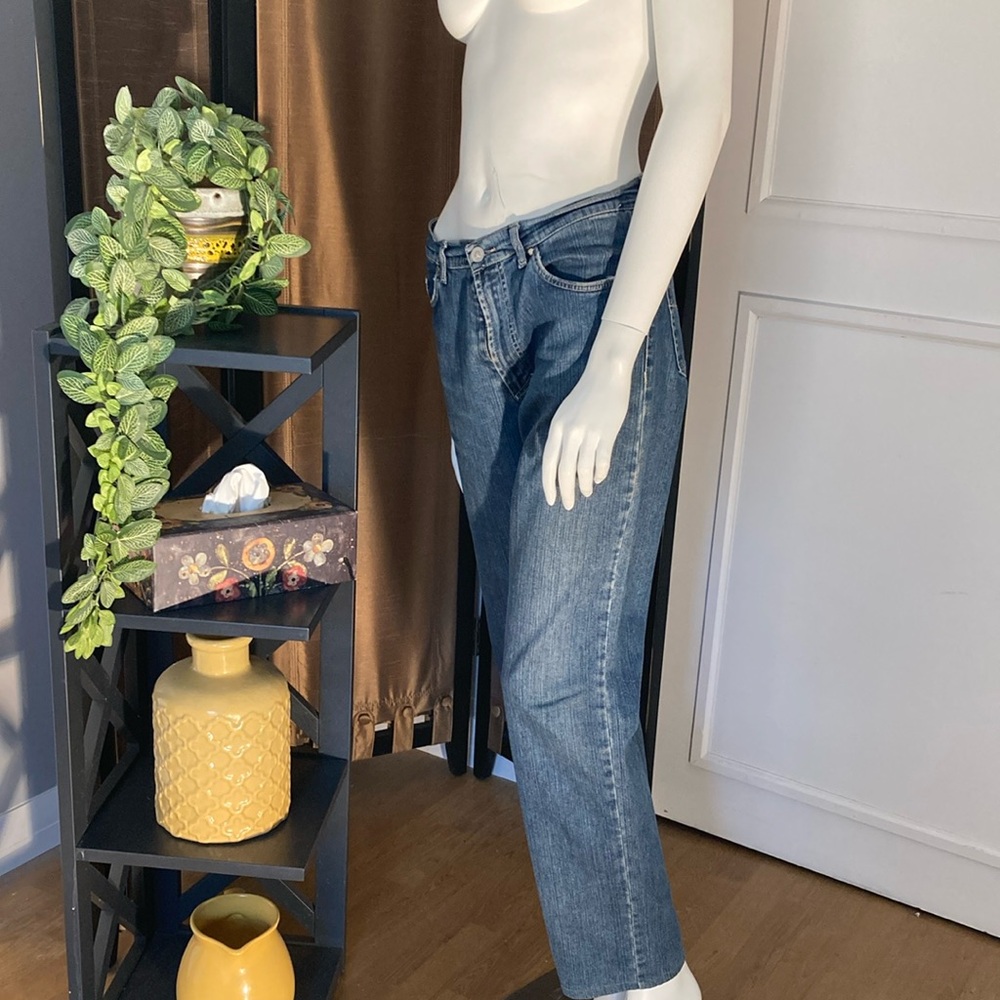 Vintage Versace Women's Straight Leg Blue Jeans